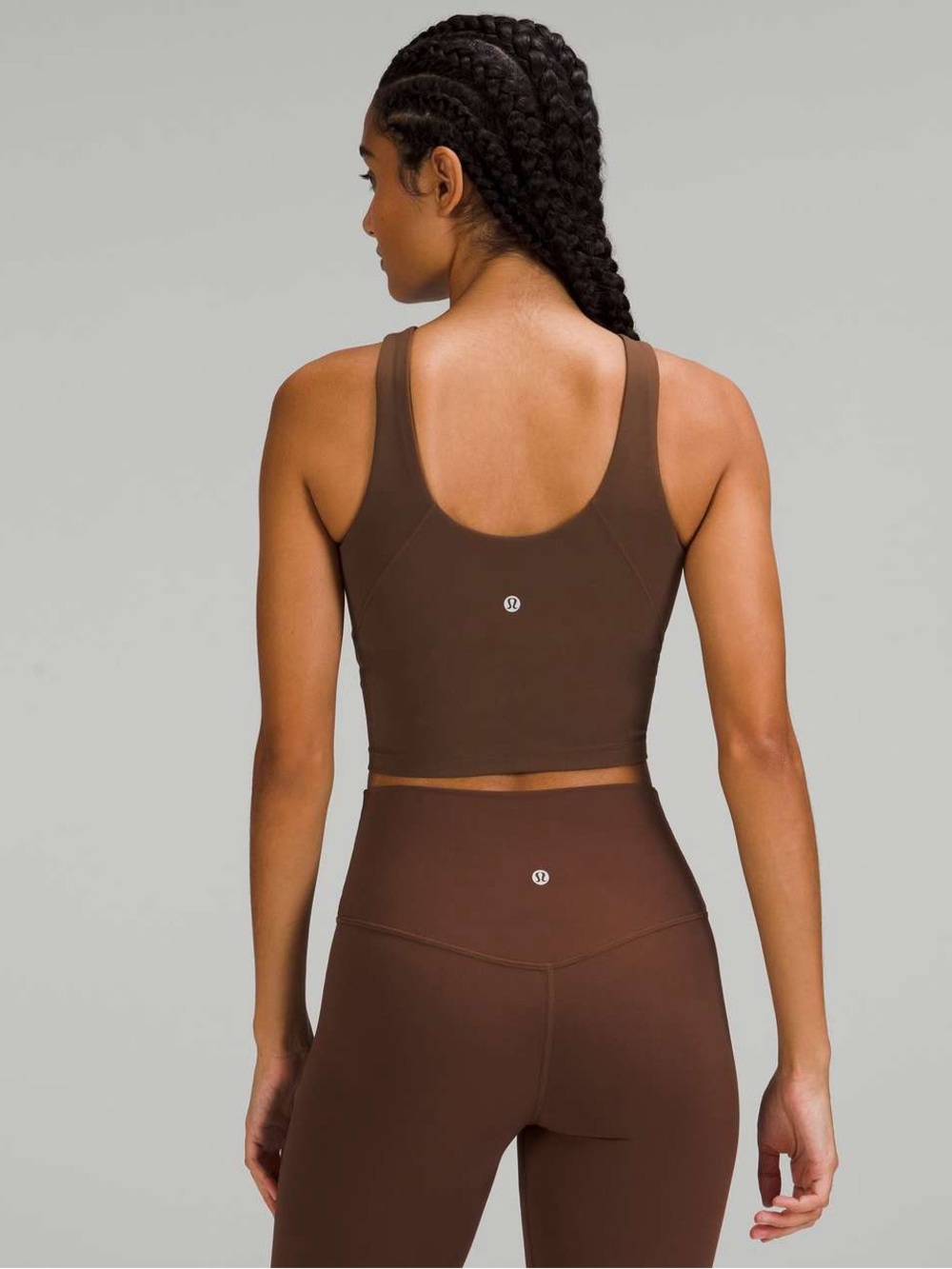 Lululemon align tank top sports bra plus size espresso java long line chocolate